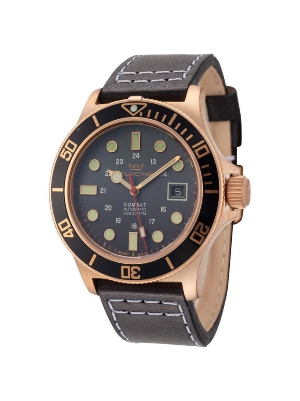 NWT Glycine Combat Grey Dial Men's Watch